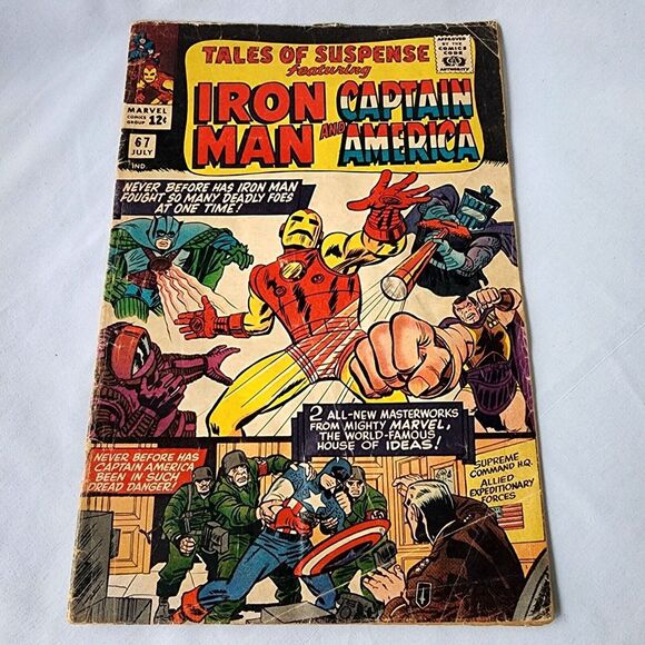 Tales of Suspense #67 Marvel Comics 1965 Captain‎ America Iron Man Bucky Pepper